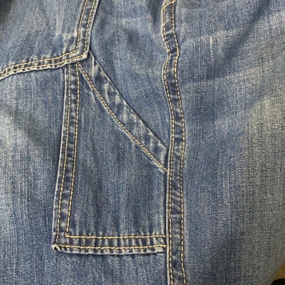 GAP (Fall 2017) Carpenter Jean Distressed High Rise Women 28R - Picture 7 of 11